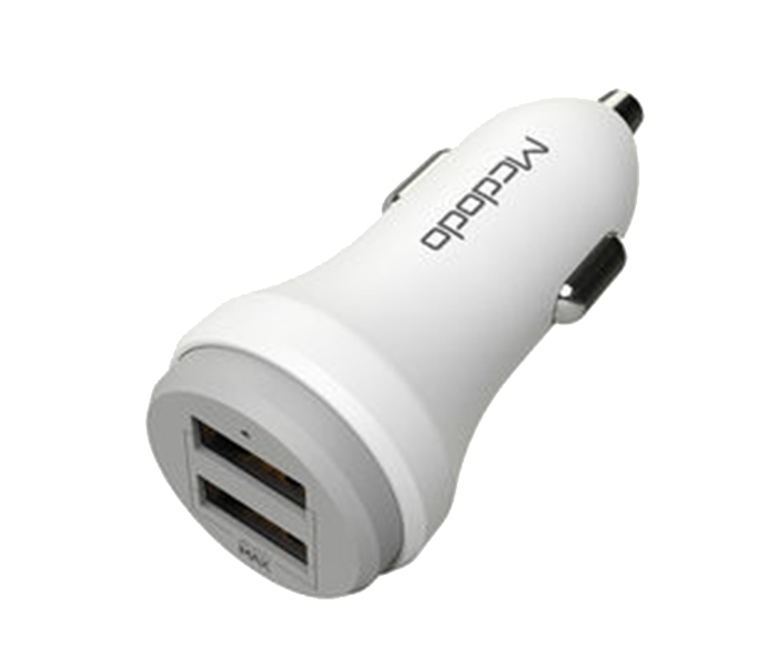 Mcdodo CC-3830 5V 2.4A Dual USB Car Charger - White - Zoom Image 3