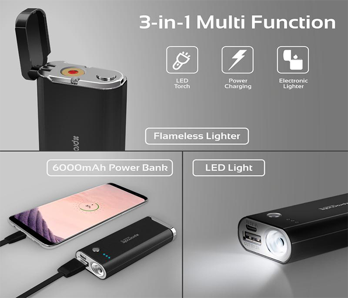 Promate Blazer-6 6000mAh Power Bank Black - Zoom Image 1