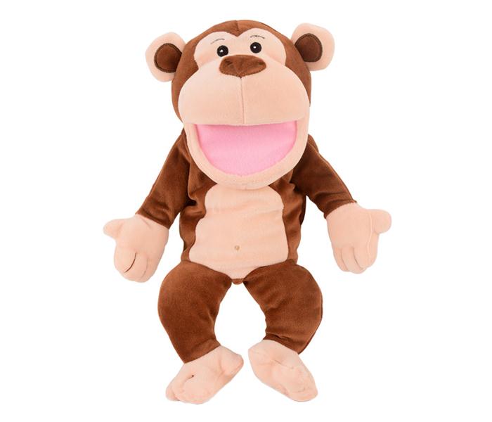 Fiesta Crafts T-2343 Hand Puppet Monkey Brown, Pink - Zoom Image 2