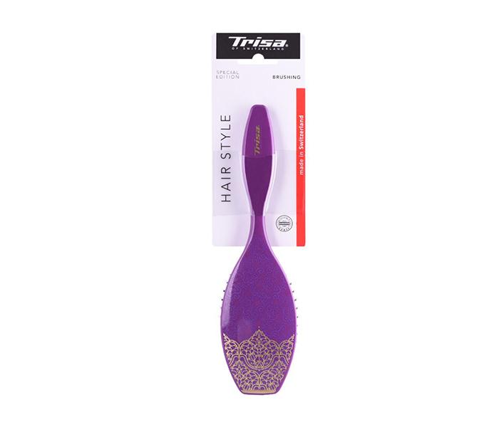 Trisa Special Edition Large Rubber Cushion Hair Brushing - Plastic Pins - Zoom Image