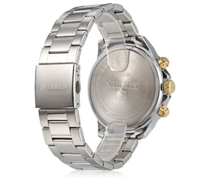 Curren 8309 Luxury Analog Quartz Watch For Men Silver - Zoom Image 3