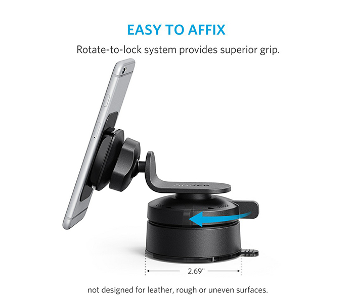 Anker A7141012 Dashboard Magnetic Car Mount - Black - Zoom Image 3