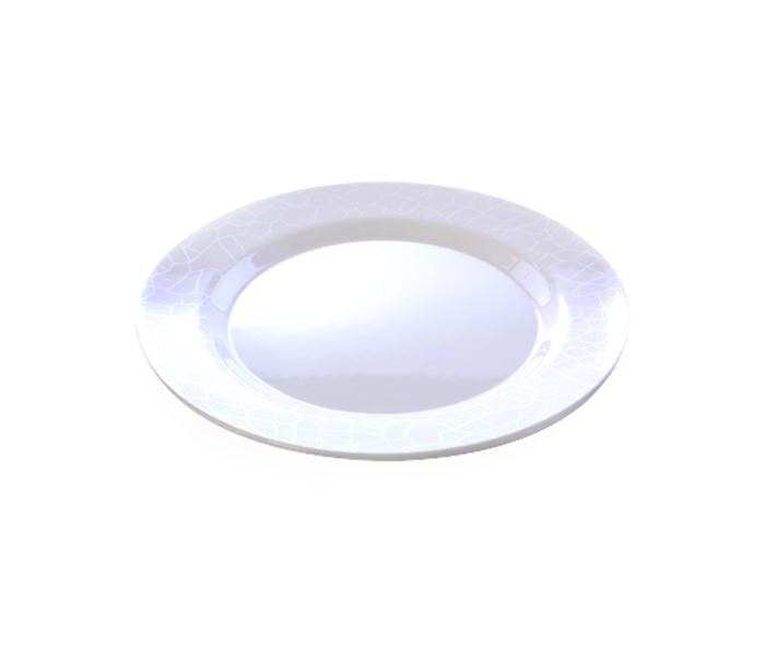 Royalford RF4487 10-inch Melamine Ware Dinner Plate - White Pearl - Zoom Image 2