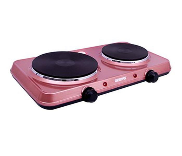 Geepas GHP7587 Electric Double Hot Plate with Thermostat Control - Zoom Image 1