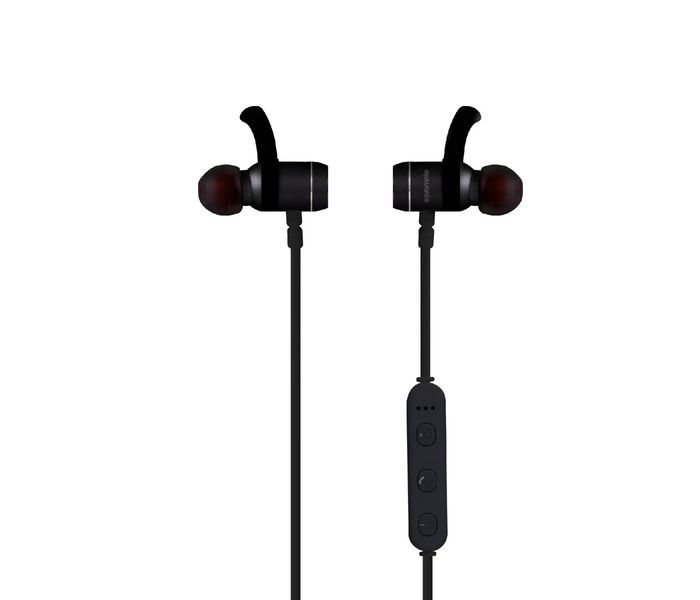 Promate Move Wireless Secure-Fit In-Ear Stereo Sporty Magnetic Earbuds, Black - Zoom Image 6