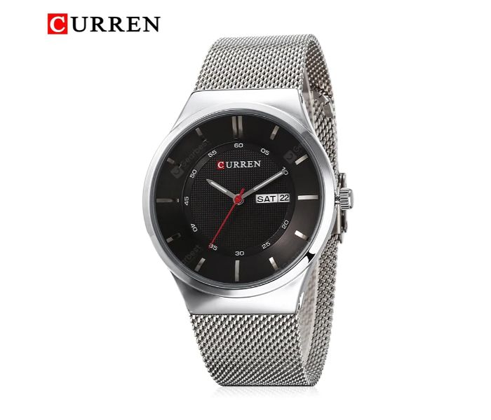 Curren 8311 Stainless Steel Analog Quartz Watch For Men Silver - Zoom Image 1