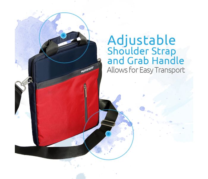 Promate Dapp-TB 10 inch Tablet Messenger Shoulder Bag, Blue - Zoom Image 4