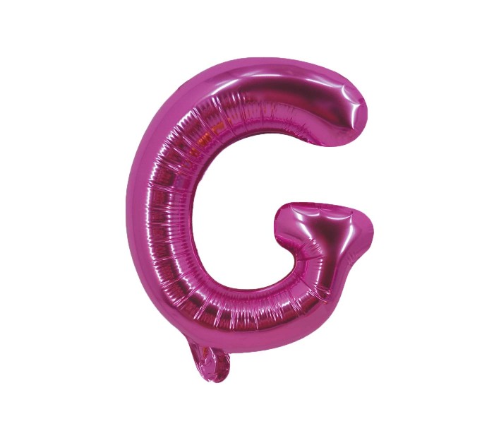 Party Time G-P-803249 Letter G 16 Inch Foil Balloon Pink - Zoom Image