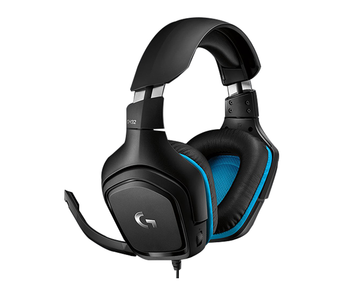 Logitech 981-000770 G432 7.1 Surround Sound Wired Gaming Headset - Blue & Black - Zoom Image 4