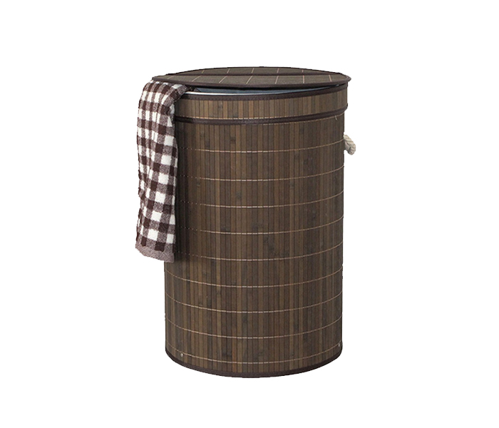 Royalford RF8852 Foldable Bamboo Hamper Round - Zoom Image