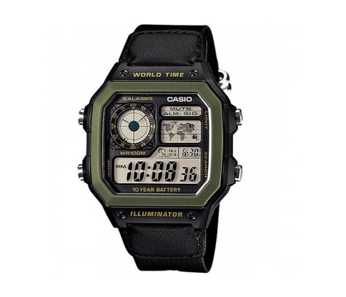 Casio AE-1200WHB-1BVDF Mens Casual Digital Watch Black - Zoom Image 3