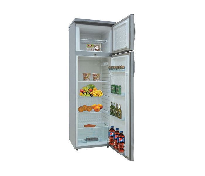 Nikai NRF320DN3M Double Door Stainless Steel Refrigerator 320 Liter Silver - Zoom Image 1