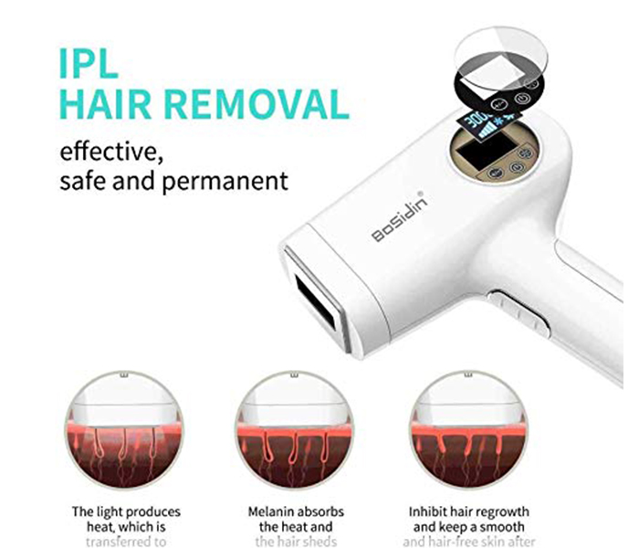 BoSidin D-1172 Permanent IPL Laser Hair Remover for Men - White - Zoom Image 2