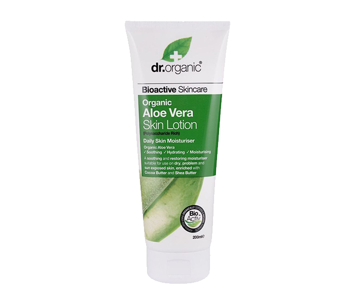 Dr.Organic N11305039A Aloe Vera Daily Skin Lotion - 200ML, White - Zoom Image