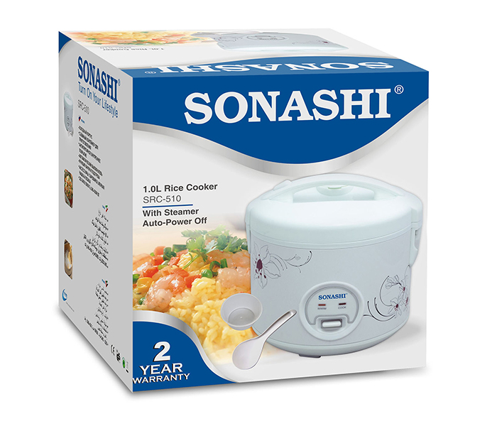 Sonashi SRC-515 1.5 Litre Rice Cooker with Steamer - Zoom Image 3