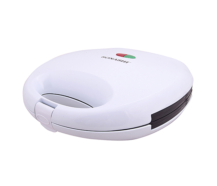 Sonashi SSM-856 2 Slice Non-Stick Sandwich Maker - White - Zoom Image 3