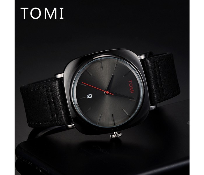 Tomi TM-0841 maglo faxes genuine quality Leather Band Wrist Watch Unisex - Zoom Image