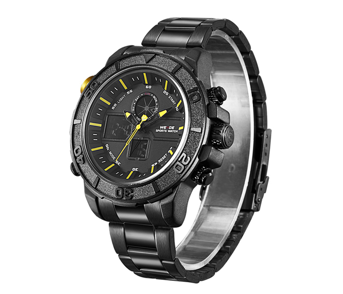 Weide WH-6108MB Analog and LCD Digital Watch Yellow and Black - Zoom Image 2