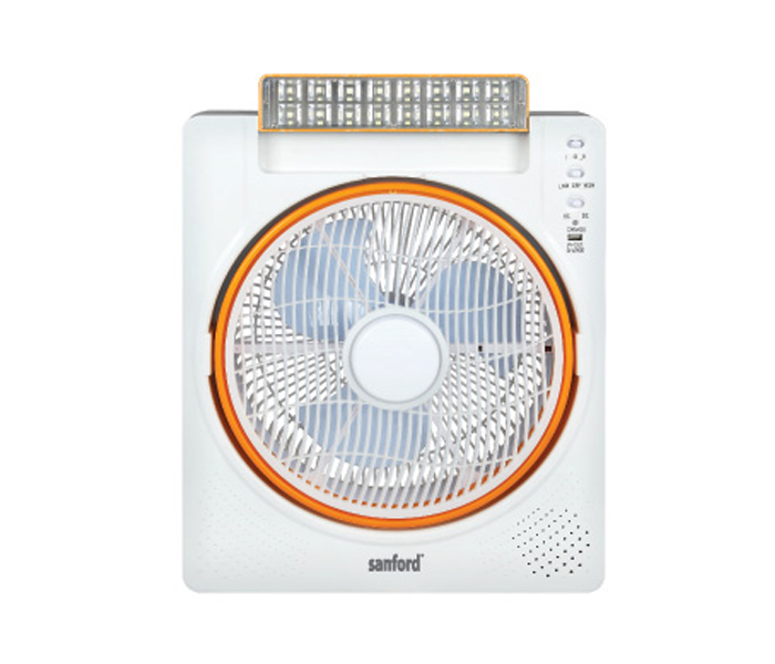 Sanford SF6655RTF BS 12-inch Rechargeable Table Fan with 16 Pieces LED - Zoom Image