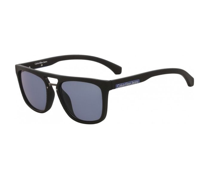 Calvin Klein CKJ801S 001 Wayfarer Black Frame & Blue Mirrored Sunglasses for Unisex - Zoom Image 1