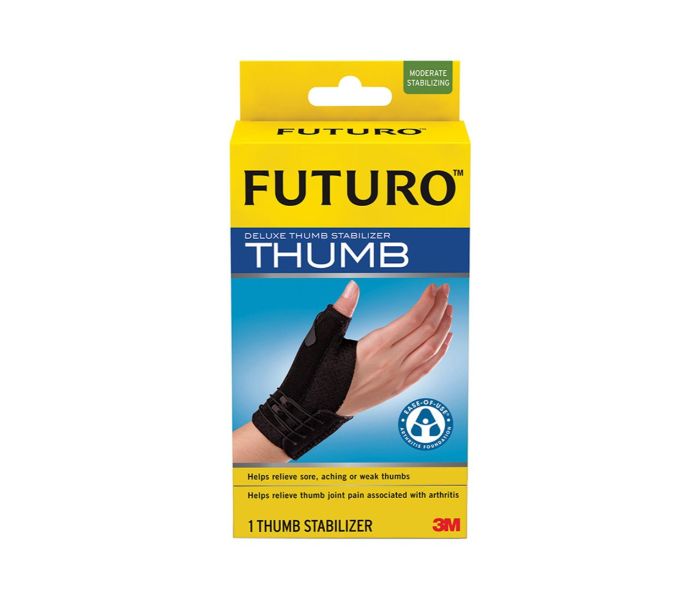 Futuro N15408900A Deluxe Thumb Stabilizer Small and Medium For Unisex Black - Zoom Image 3