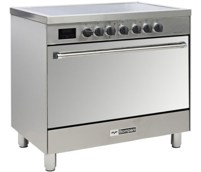 Bompani BO683DX/E 90 x 60 cm Full Electric Ceramic Cooker Stainless Steel - Zoom Image 1