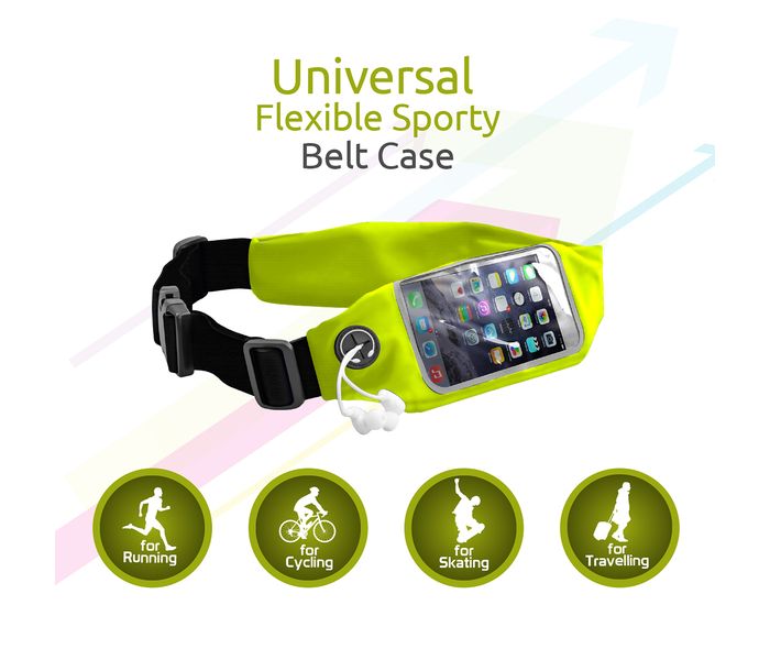 Promate LiveBelt-2 Universal Flexible Sporty Belt Band Case, Green - Zoom Image 4