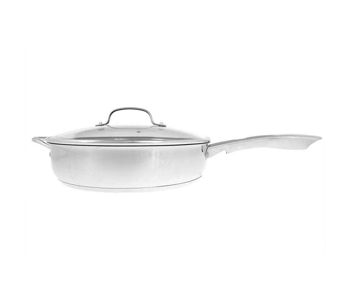 Royalford RFU9053 30CM Stainless Steel Saute Pan with Lid - Silver - Zoom Image 4