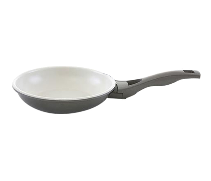 Royalford RF5986 Ceramic Coated Induction Base Frying Pan - 18cm, White - Zoom Image