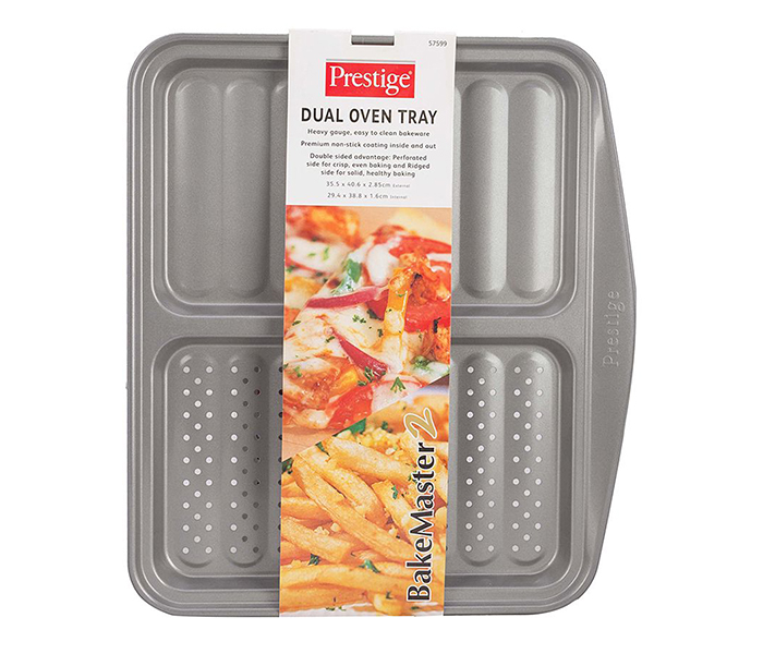 Prestige PR57599 Bakeware Dual Oven Tray - Grey - Zoom Image 3