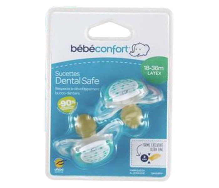 Bebe Confort 3104203000 Dental Safe Latex Soother - Blue, 2 Pieces - Zoom Image 2