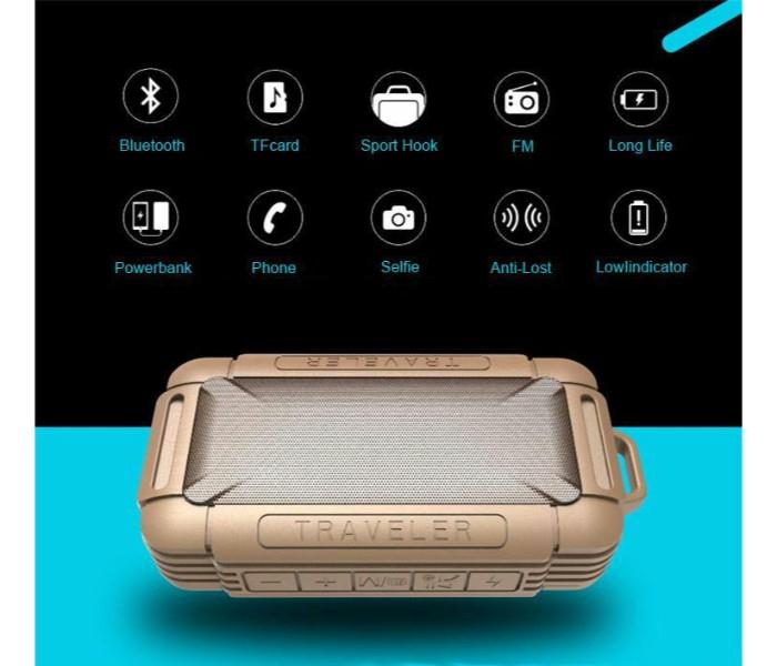 B18 -2 in 1 Wireless Bluetooth Heavy Duty Subwoofer Speaker and 10,000 mAh Power Bank with Flash Drive, FM Radio and TF Card, Assorted - Zoom Image 1