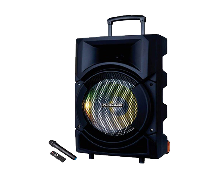 Olsenmark OMMS1179 Party Speaker with Remote Control & Mic - Black - Zoom Image