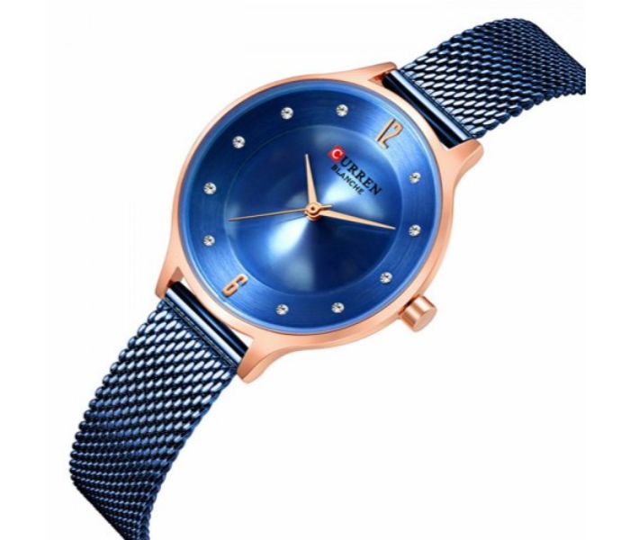 Curren 9036 Analog Quartz Watch For Women Blue - Zoom Image 1