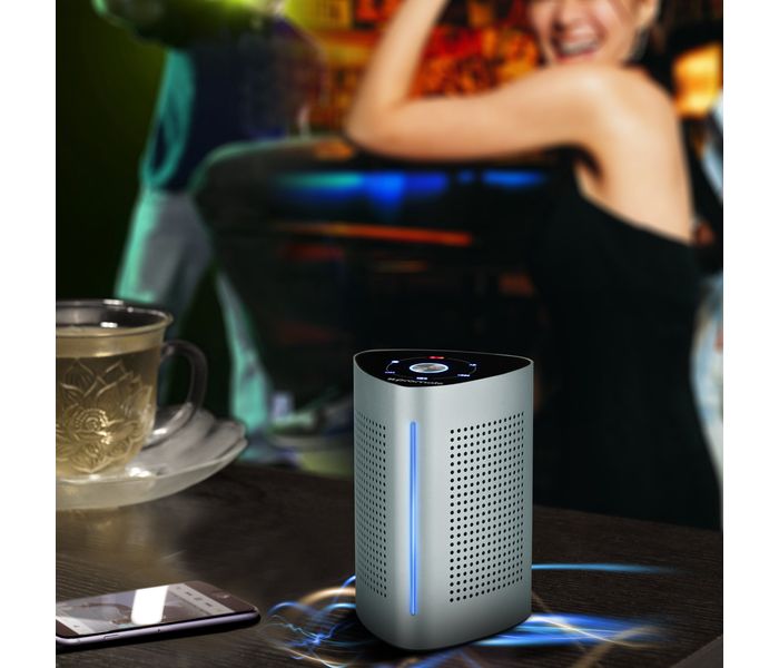 Promate Cyclone Portable Bluetooth Speaker with Touch Control System - Grey - Zoom Image 7