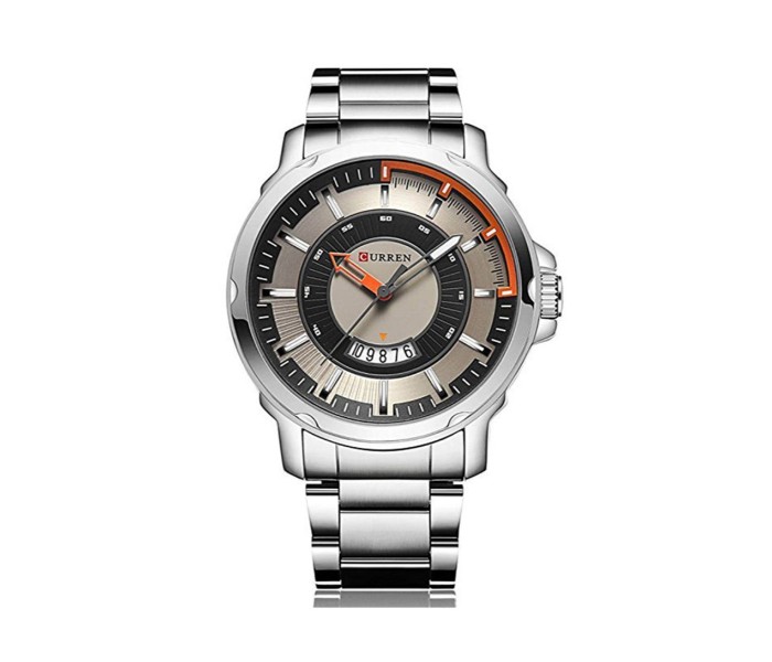 Curren Men's Waterproof Partywear Analog Watch 8229 Silver - Zoom Image