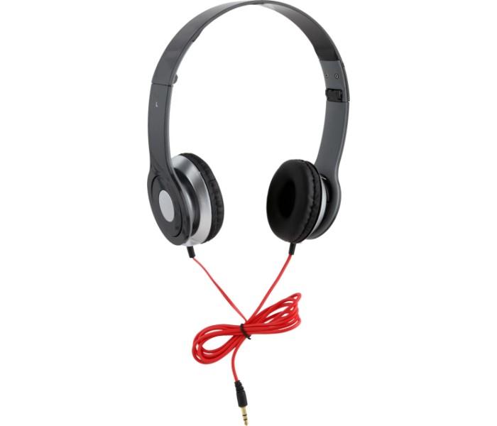 Compact Tri-Fold Design High Definition Single Pin Wired Stereo Headphones - Black - Zoom Image 1