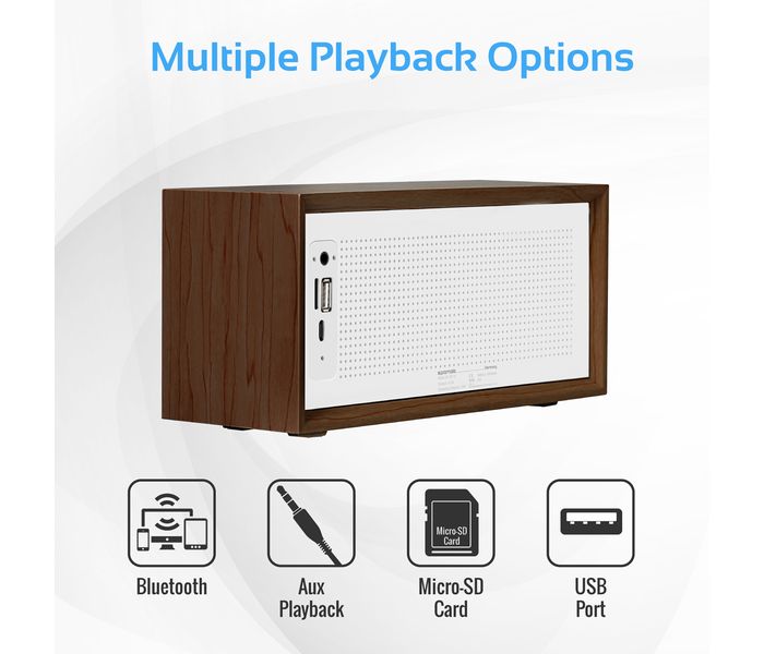 Promate Harmony Portable Wireless Hi-Fi Stereo Speaker with Hands-Free Function - Brown - Zoom Image 1