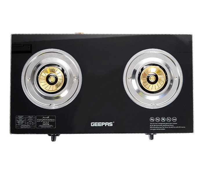 Geepas Gk4280 Two Gas Burner Auto Ignition Gas Stove - Zoom Image 2