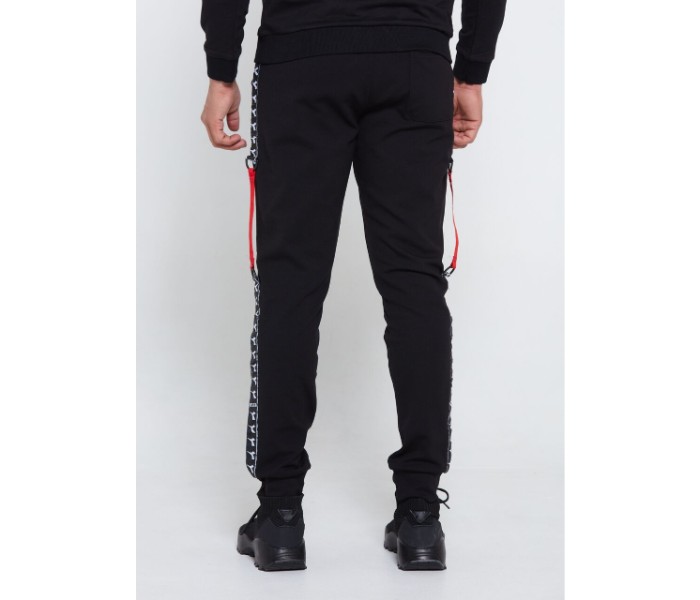 Petro OU10119 Mens Side Strapped Skin Fit Joggers L -Black - Zoom Image 2