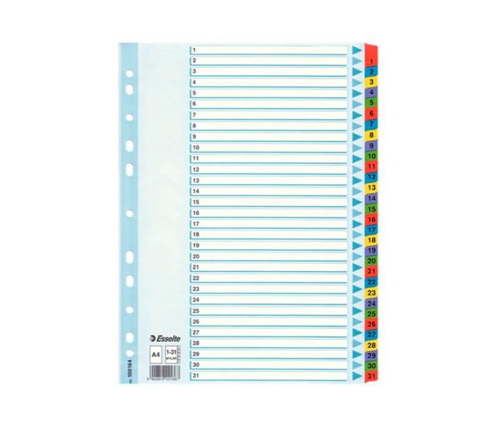 Esselte 100164 1 To 31 Index Divider Assorted - Zoom Image