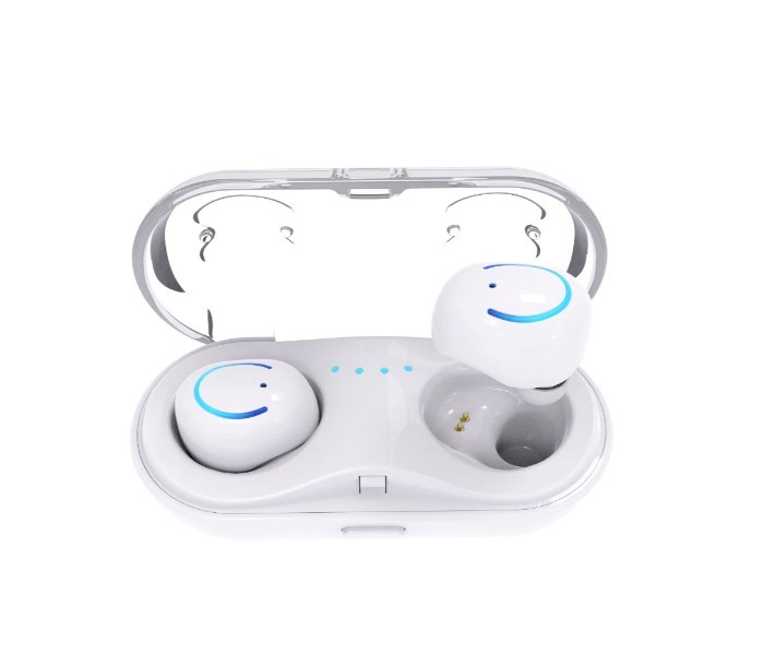 TWS Mini Twin Bluetooth Stereo Earbud with Charging Box Q13S White - Zoom Image 3