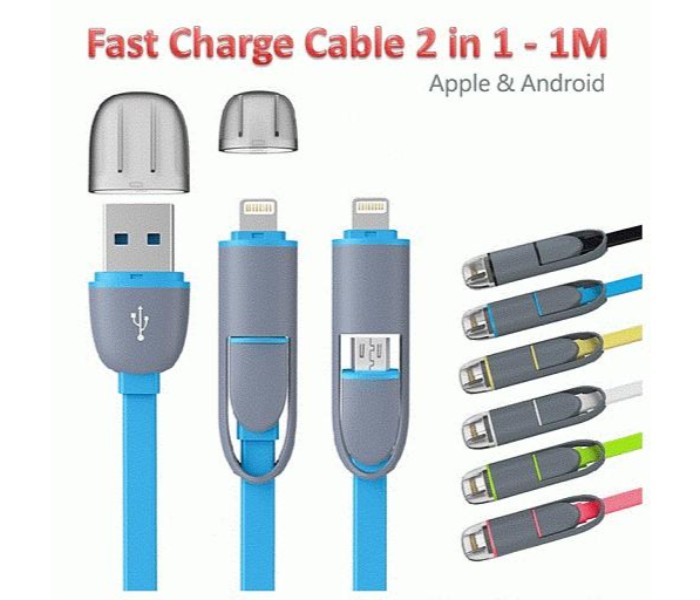 2 in 1 Retractable Charging Micro USB and Lightning to USB Data Cable ZE369 Assorted - Zoom Image 3