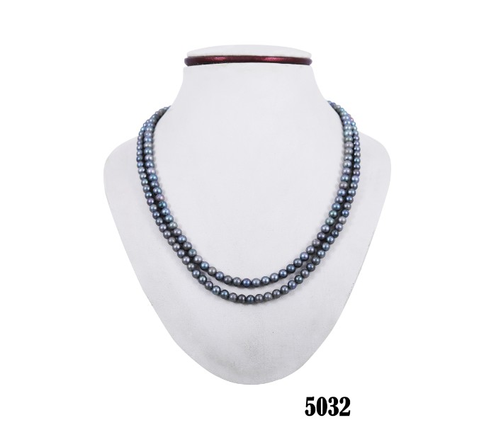 Netra Pearl 5032 Pearl Necklace Grey - Zoom Image