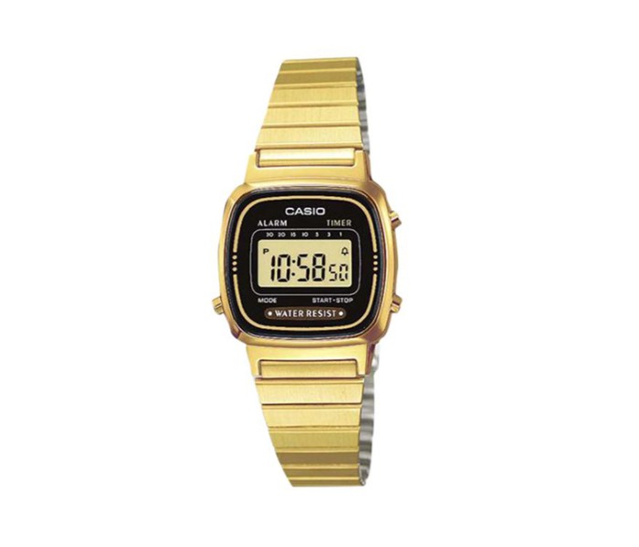 Casio LA-670WG-1DF Womens Digital Watch Gold - Zoom Image 3