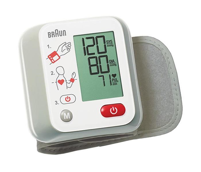 Braun BBP-2000 VitalScan 1 Arm Blood Pressure Monitor, White & Grey - Zoom Image 1