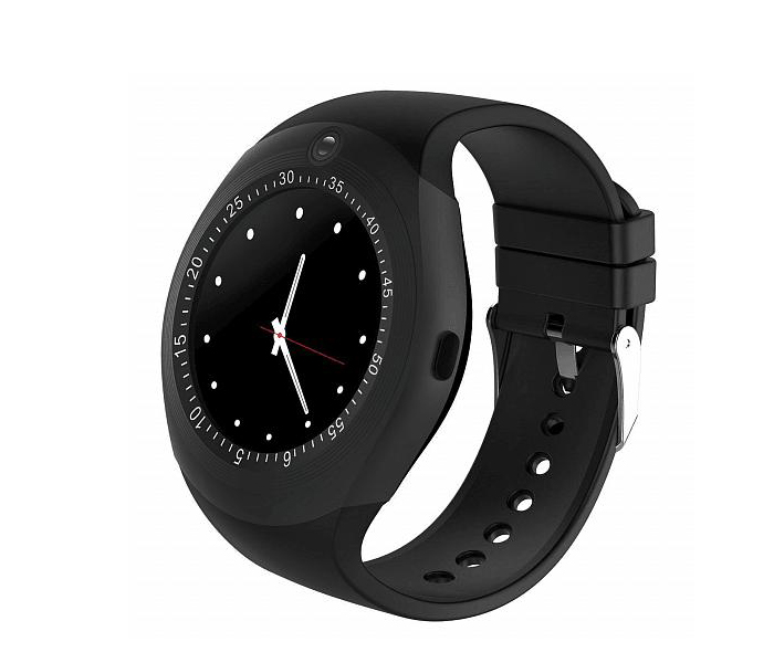 F14 Bluetooth Smart Watch With Sim Card, Memory Card And Camera - Black - Zoom Image 1