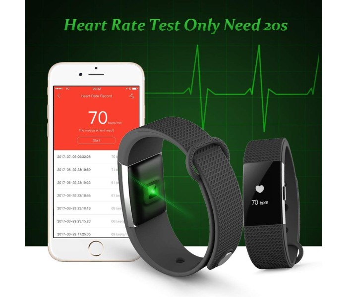 Cubes Smart Band Fitness Tracker with Activity and Heart Rate Measurement Waterproof NFS2 Assorted - Zoom Image 2