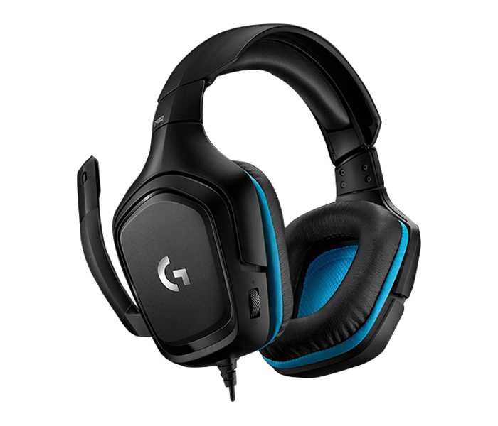 Logitech 981-000770 G432 7.1 Surround Sound Wired Gaming Headset - Blue & Black - Zoom Image 1