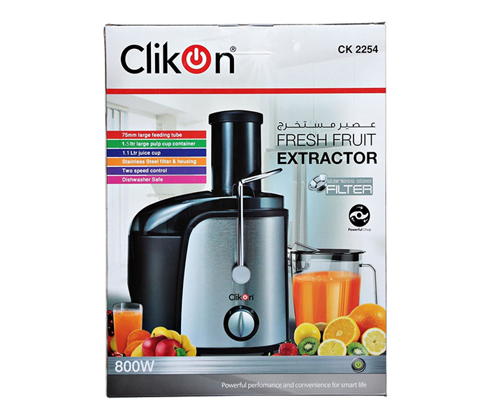 Clikon CK2254 Fresh Fruit Extractor - Black & Silver - Zoom Image 3